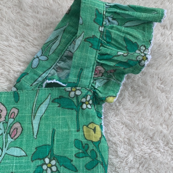 Cat & Jack Green Floral Sundress with Flutter Straps 2T. EUC - Picture 7 of 10